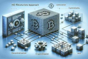 Create an HD realistic image that conceptualizes a modular approach revolutionizing blockchain technology, visually representing the elements of decentralization, cryptography, and secure record-keeping. The design may include interconnected cubes or blocks, cryptographic symbols, and sturdy vault imagery to represent the secure nature of blockchain.