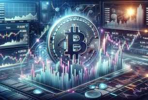 Create an image visualizing the dynamics of Bitcoin's recent price movements. The image should be highly realistic and HD quality. It should display a graph, chart, or other visual representation clearly showing the changes and trends in Bitcoin's market value over a period of time. Elements like time-axes, candlestick bars, volume indicators and price markers could be included to enhance the detail. Please avoid referencing or including any specific individuals related to Bitcoin or its pricing in the image.