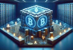 High definition, realistic illustration of a symbolic representation of a 'BlockDAG Revolution' in the realm of cryptocurrency. Showcase a visual metaphor wherein traditional blockchain is upgraded or transformed into a directed acyclic graph (DAG). Emphasize the groundbreaking security attributes of this update - perhaps visualizing it as a stronger, fortified structure or a shielded network. The setting should not be too abstract, aiming instead for a connection with real-world digital spaces, such as server rooms or data centers.