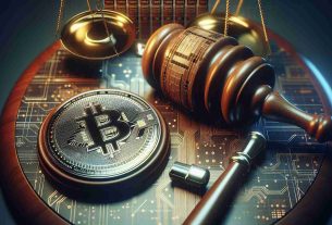 A high-definition realistic image representing the concept of a significant legal victory for a prominent cryptocurrency company. This event raises questions about the security status of their flagship digital currency. The primary objects in the image could be a gavel, signifying the legal aspect, and a symbolic representation of the digital currency such as a coin with its distinguishing features.