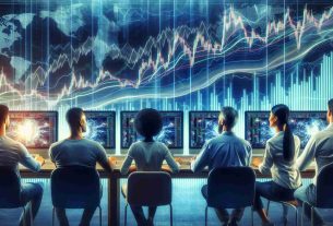 Create a high definition realistic image that depicts a group of individuals engaged in cryptocurrency trading. Show a diversity of people, including a Caucasian man, a Black woman, a Hispanic man, and a South Asian woman. They should all be in front of multiple computer screens, displaying cryptocurrency graphs with dramatic fluctuations. Despite the chaotic graphics, these individuals maintain a confident and hopeful expression, implying possible riches amidst the market turbulence.