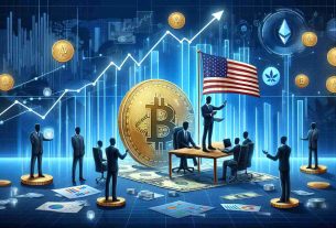 Create a high-definition, realistic style image depicting the concept of an anonymous politician's cryptocurrency investment causing a rally in an alternative coin market. The scene should reflect a mix of financial and technological concept elements such as charts, graphs, coins representing the altcoin, and relevant technology icons. Please also illustrate symbols of investment and an impressive rally, such as an upward-trending graph.