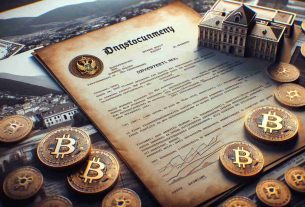 A realistic high-definition image of an early document detailing cryptocurrency investment made by a high-ranking official in Montenegro. This document is particularly relevant due to recent controversies surrounding the company involved.