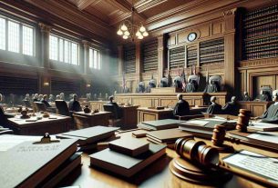 High-definition, realistic image representing the challenging atmosphere after a controversial court ruling in a generic federal court. The image features a detailed court room filled with legal documents, judges' gavels, and discernible tension in the air reflecting the potential impact on future administrative regulations. Please note: no specific or real people should be represented in this image, instead use generic figures.