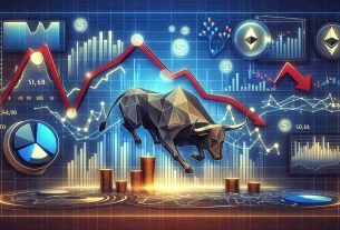 Generate a realistic high-definition image representing a downturn in the price of Ethereum, yet with potential indicators hinting at a possible recovery. This image can include elements like graphs showing downward trends with certain positive economic indicators, infographics, and potentially a bull to symbolize the possible recovery. Please make sure the title 'Ethereum Price Dips Yet Indicators Suggest Potential Recovery' is clearly visible.