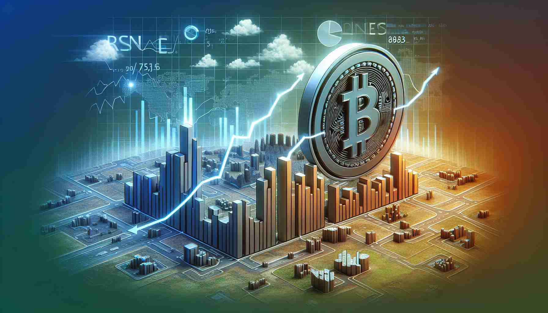 A high-definition, realistic image representing a substantial dip in usage for the Runes Protocol of Bitcoin. The image may present this concept through a graphical representation or infographic that includes charts, graphs or other data visualization tools.