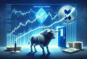 Create a realistic high-definition visual representation of the concept, 'Exploring the Possibilities: XRP's Growth Potential Without SEC Woes'. This should include symbolic elements such as a rising graph or chart indicating growth, a calm and confident bull representing bullish market conditions, and perhaps an open door or clear path illustrating the absence of regulatory issues.