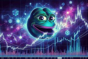 High definition and realistic illustration of the price dynamics for a fictional cryptocurrency named 'Memecoin PEPE' over time. The image should present a detailed analytical chart that tracks market movements and trends including spikes, dips, and periods of stability. Favor graphs and data visualizations like line or bar charts to represent price fluctuations. Include representations of volume indicators and market sentiment for additional context.