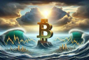 An ultra high-definition, realistic image representing the concept of Bitcoin's resilience amidst market pullbacks. This includes elements such as a strong and unwavering Bitcoin symbol standing firm in the middle of a turbulent financial sea, with waves shaped like downtrend graphs. The waves crash against it but it remains undeterred, symbolizing potential for a continued bull run. The sky above could be partly cloudy, with one part signifying downturns yet the other part promising a clear sky, depicting the transitioning markets.