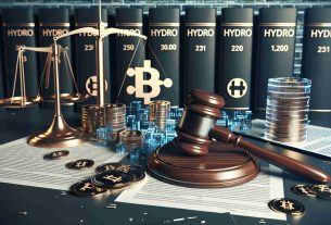 A realistic high-definition imagery of a significant court decision pertaining to fraud in a generic digital currency modeled similarly to HYDRO. It signifies a pivotal point in the context of digital currency scams. The image could include symbolic elements like a gavel, legal documents, digital currency symbols (but not copyrighted logos), and potentially a court building.