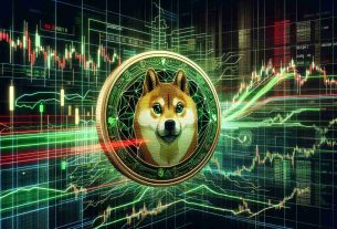 An high definition, realistic representation of the 'Stability of Dogecoin' as a metaphorical concept. Show an intricate web of green and red trading lines in the form of digital graphs, signifying rise and fall in value, intertwined in a complex pattern. Use the symbolic image of a coin bearing the emblem of a Shiba Inu, the dog associated with Dogecoin, as the focal point of the design. Also include smaller charts and data points in the background to signify context and detailed analysis.