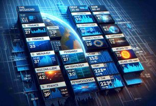 High-resolution image of a television schedule for the weekend on a generic broadcast network. The schedule consists of a mix of finance and meteorology programming. The layout should include the time slots, names of the shows, and a brief description of each of them. Please ensure the quality represents that of a professional scheduling graphic.