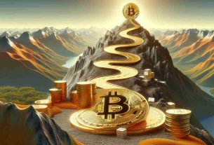 A realistic, high-definition image of the concept of a millionaire's path via Bitcoin, as suggested by a renowned financial educator. The path is symbolically represented as a golden road leading to a mountain peak, perhaps a pile of shiny Bitcoins. No human figures are included, just symbols and landscapes to convey the essence of financial independence via cryptocurrency.