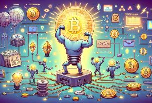 Illustration of a crypto-oriented concept related to accessible web interaction. Show various digital elements like ones and zeroes, the internet, and cryptocurrency symbols such as the Bitcoin and Ethereum icons. In the center, include a figure representing innovative action, signified by an animated, light-bulb character with flexed muscles, powering a large switch to illuminate a decentralized network. The scene is characterized by numerous blinking signals and activity sparks to imply a constant and active connection among the nodes in the network. Please ensure a high-quality, realistic and HD-style execution.