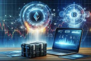 Generate a realistic high definition image representing a strong debut of a Blast Airdrop. In the background, display a network chart showing an overall dip in Total Value Locked (TVL).