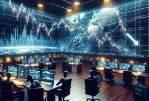 A high-definition, realistic image showing the downward trend in the cryptocurrency market. The scene should clearly indicate the falling of Bitcoin's price, and the altcoins following suit. There are various screens displaying charts with dropping lines that represent the decline in crypto values. The atmosphere is quite tense as traders monitor the sinking trends with concern.