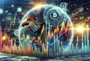 An ultra high-definition, realistic graph displaying the fluctuating price of the DEGEN Token cryptocurrency over a given period of time. The chart's values suddenly spike following indicators of increased social media activity and discussions about the currency. The image should include various graphic elements such as bar graphs and line charts, with bright, contrasting colors denoting different periods of activity.