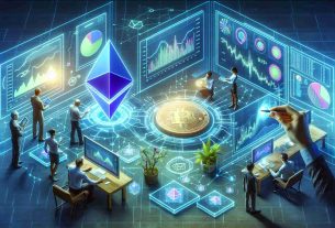 Create a visual representation of significant Ethereum transfers in a realistic, high definition format. Show large investors engaging with the cryptocurrency market, with individual people exploring various market charts and data visualizations on their high-tech devices.