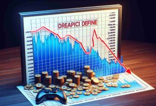 Create a realistic, high-definition image of a graph showing the steep decline of a hypothetical video game retailer's cryptocurrency token. The graph should display a drastic plunge or downfall in the value of the cryptocurrency, and it should be cleanly designed, accurate, and easy to read with labels and a title.