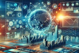 Create an image that represents a high definition and realistic depiction of network usage data on the Solana blockchain increasing, despite a dip in positive social sentiment. Include elements such as charts, statistics, graphs, and network diagrams. The overall atmosphere could reflect a sense of the technology persisting and growing in spite of fluctuating public opinion.