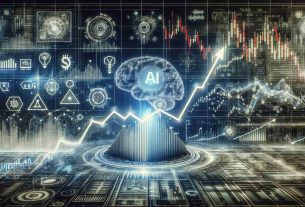 A photorealistic, high-definition image displaying an upward graph curve surrounded by technology and artificial intelligence-related elements. This rebounding graph curve symbolizes the return of AI tech shares after a market downturn. Additionally, the background is filled with varying symbols and indicators representing the fluctuating stock market, including a blend of numbers, arrows, ticker symbols and other financial data visualizations.