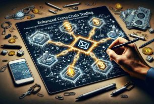 Create a high-definition, realistic image visualizing the concept of enhanced cross-chain trading. Think of representing different blockchain platforms linking together, symbolizing cross-chain transactions. Incorporate imagery relating to fireblocks, portraying it as a powerful, secure digital structure facilitating these transactions. Also, include a reference to THORChain, perhaps as a symbolic lightning chain, indicating its integral role in the integration process. Make sure to use associated representative symbols and motifs to depict the essence of blockchain procedures, encryption, and secure digital transactions.