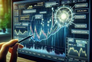 A close-up of a computer screen displaying a graph that shows a pronounced upward trend in the value of XRP, a type of digital currency. Highlighted sections of the graph show critical points of interest where significant price increases have occurred. Surrounding the graph are various analytical data clearly indicating a prediction for a monumental price surge of XRP. Also included are some notes, calculations and percentage increases that imply a bullish forecast according to an unseen analyst. Make the image realistically detailed and of high definition quality.