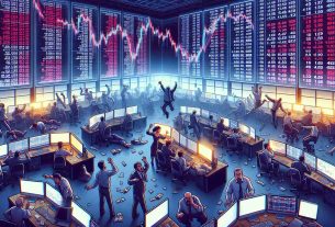 Create an image depicting a realistic high-definition scene of a crypto currency market experiencing a major sell-off. Visual elements can include numerous screens displaying plummeting prices of different cryptocurrencies, worried traders reacting to the market situation, and a tense atmosphere filled with urgency. The scene should be set in a trading floor full of commotion where various individuals of different descents, such as Caucasian, Hispanic, and Black, and genders are shown engaged in fervent discussions and analysis.