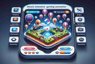 Create a high-definition, realistic image of a generic, innovative gaming sensation on a hypothetical messaging platform. The game should depict elements of swapping or trading, invoking excitement and innovation. Please keep the interface user-friendly and modern, with interactive buttons, badges, entertaining graphics and entertaining animations.