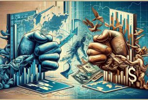 A detailed, high-definition picture showing the metaphorical representation of the Euro's challenge against the backdrop of changing international dynamics. The illustration can include elements such as graphs representing fluctuating exchange rates, currencies clashing symbolically, and maps showcasing the global fiscal landscape. Avoid human figures or identifiable faces. Remember to use a realistic style to demonstrate this complex financial interaction.