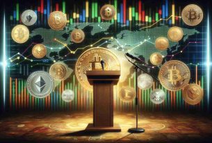 A realistic, high-definition image of a vibrant and resilient cryptocurrency market. It should depict financial charts and graphs indicating success and growth, surrounded by various digital coins symbols. This resilience is despite being overlooked in a recent debate amongst politicians. The context of the political neglect can be expressed by an empty podium or microphone, symbolic of the topic not being discussed.