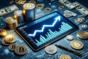 An ultra-high-definition, photorealistic image that represents the concept of Bitcoin reaching unprecedented new highs. There should be a sharply rising upward graph plotted on a modern digital tablet screen, displaying skyrocketing line or bar chart of Bitcoin value. Surrounding the tablet are scattered Bitcoins, looking fresh and shiny, symbolically suggesting the recent surge in their value. The background is abstract but financial in theme, possibly featuring techno-futuristic elements and symbols of wealth.