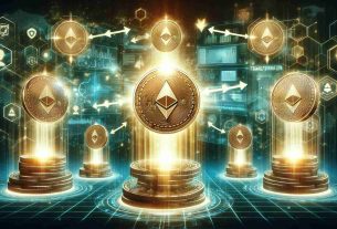 Create an HD image that visualizes the process of transforming the future of decentralized governance tokens. Show several decentralized governance tokens in the foreground, with rays of light projecting from them, symbolizing the transformation. Have the background displaying various digital, futuristic elements to represent the future.