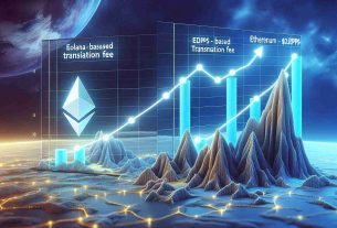 Realistic high-definition image of a graph comparing the transaction fees of two popular blockchain platforms, namely 'Solana-based Dapps' and 'Ethereum-based Dapps'. The graph should show 'Solana' having a lesser transaction fee than 'Ethereum', indicating its expanded utility.