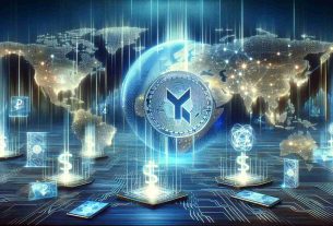 Generate a high-definition, realistic image depicting the concept of the cryptocurrency XRP revolutionizing global fund transfers. The scene should represent a futuristic digital landscape, with data streams and financial symbols flowing seamlessly across the globe. Additionally, include abstract depictions of digital wallets transacting XRP within this environment, symbolizing seamless international transactions.