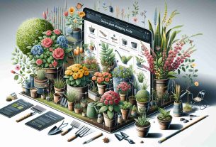 An high resolution and lifelike image of a visual interpretation of an online plant shopping guide. The image should include various sections such as 'Essential Garden Tools and Accessories', 'Best Seasonal Plants', 'Indoor and Outdoor Plant Varieties', and 'Care Instructions'. There should also be visual depictions of a variety of plants and flowers, gardening tools, soil, and pots. The guide should be comprehensive and easy to navigate, representing the delight of gardening.